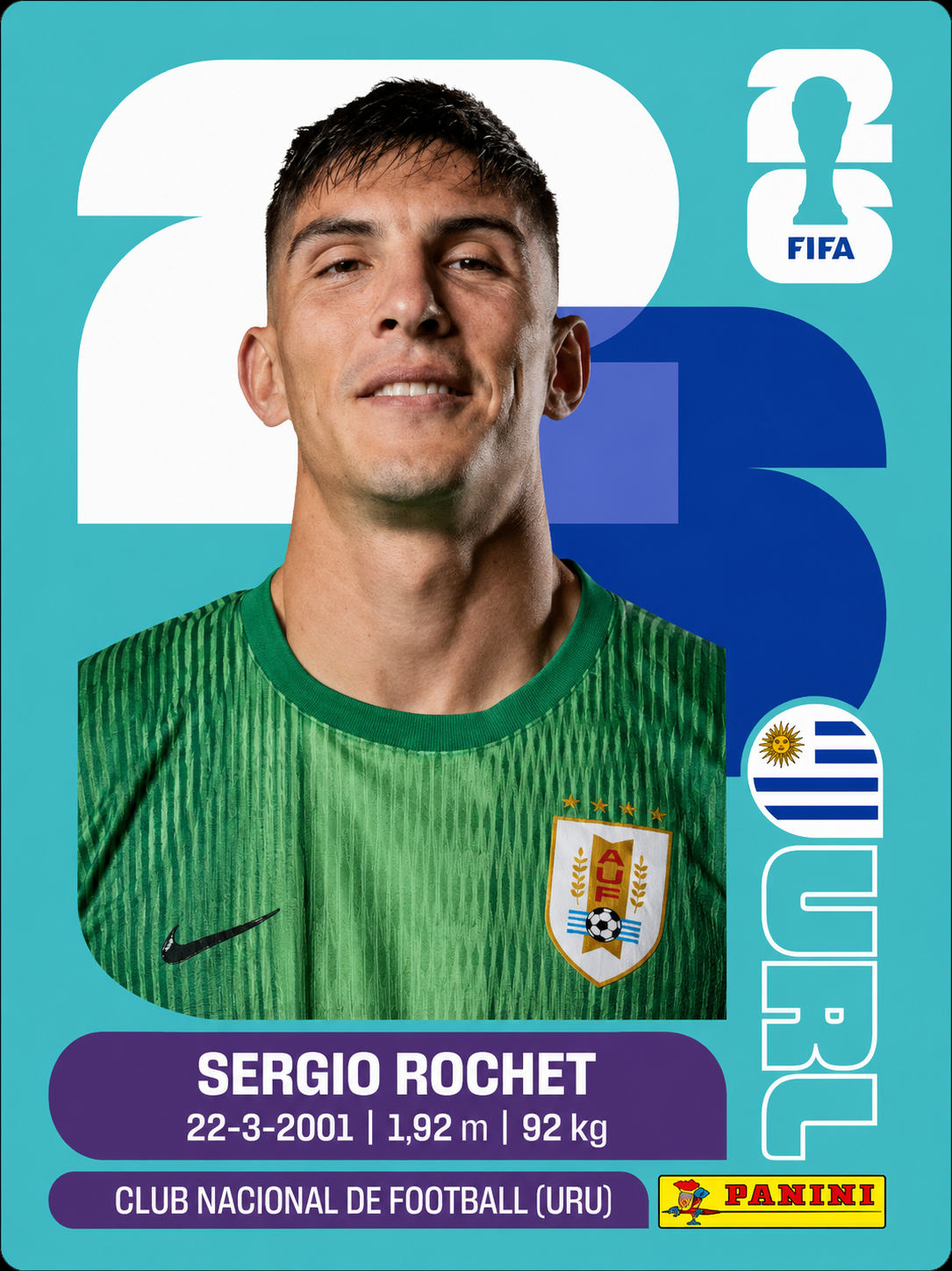 URUGUAI | Figurinhas da Copa 2026 | Avulsas