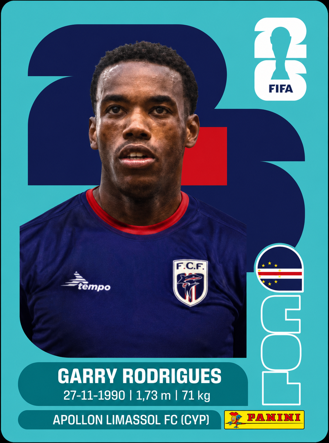 CABO VERDE | Figurinhas da Copa 2026 | Avulsas