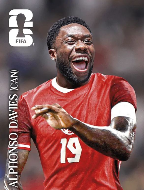 COCA-COLA Figurinhas da Copa 2026 | ALPHONSO DAVIES CC11